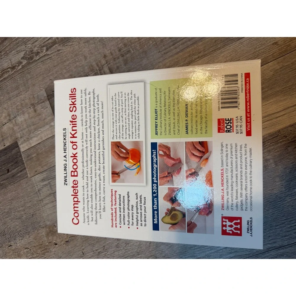 ZWILLING J.A. Henckels Complete Book Knife Skills Hardcover 2010 Jeffrey Elliot